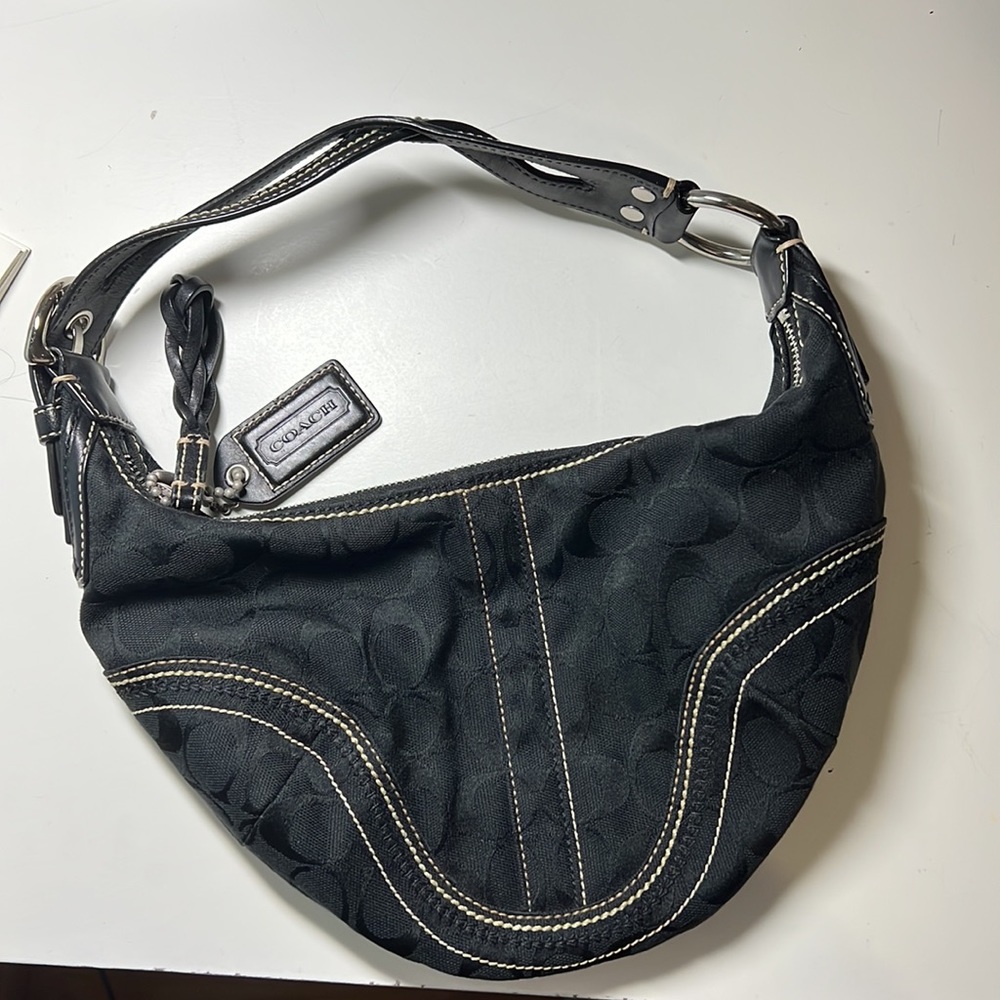 Coach Crescent Shaped Logo bag